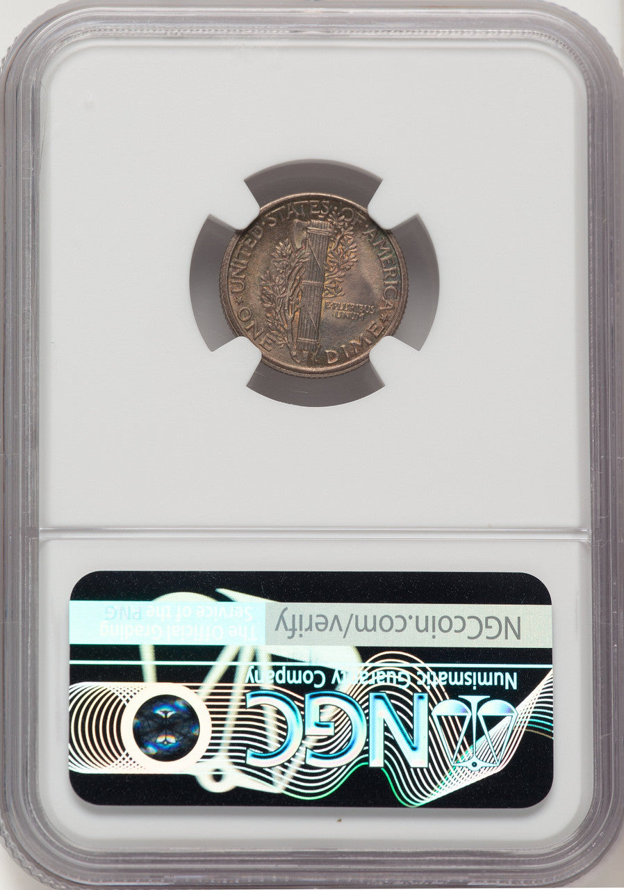 1916 10C Mercury FB Mercury Dime NGC MS67