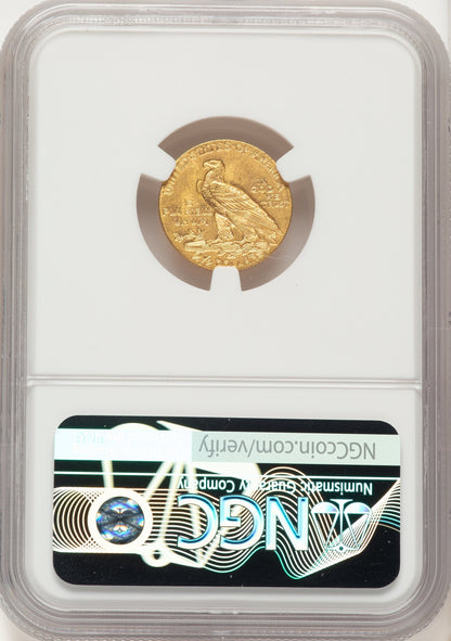 1911 $2.50 Indian Quarter Eagle NGC MS62
