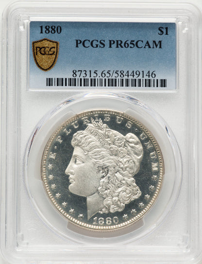 1880 CA Proof Morgan Dollar PCGS PR65