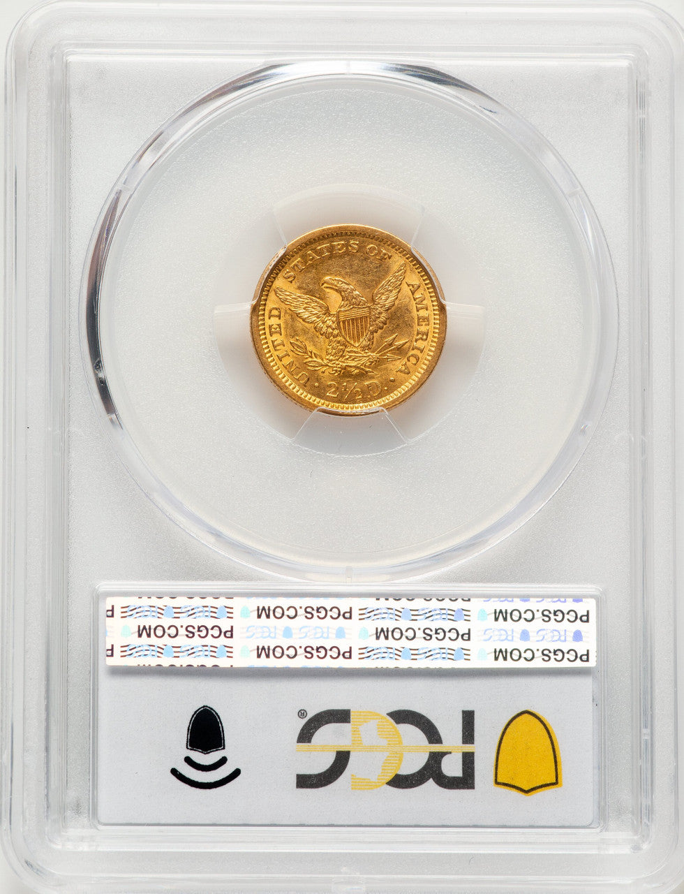 1862/1 $2.50 Liberty Quarter Eagle PCGS AU58