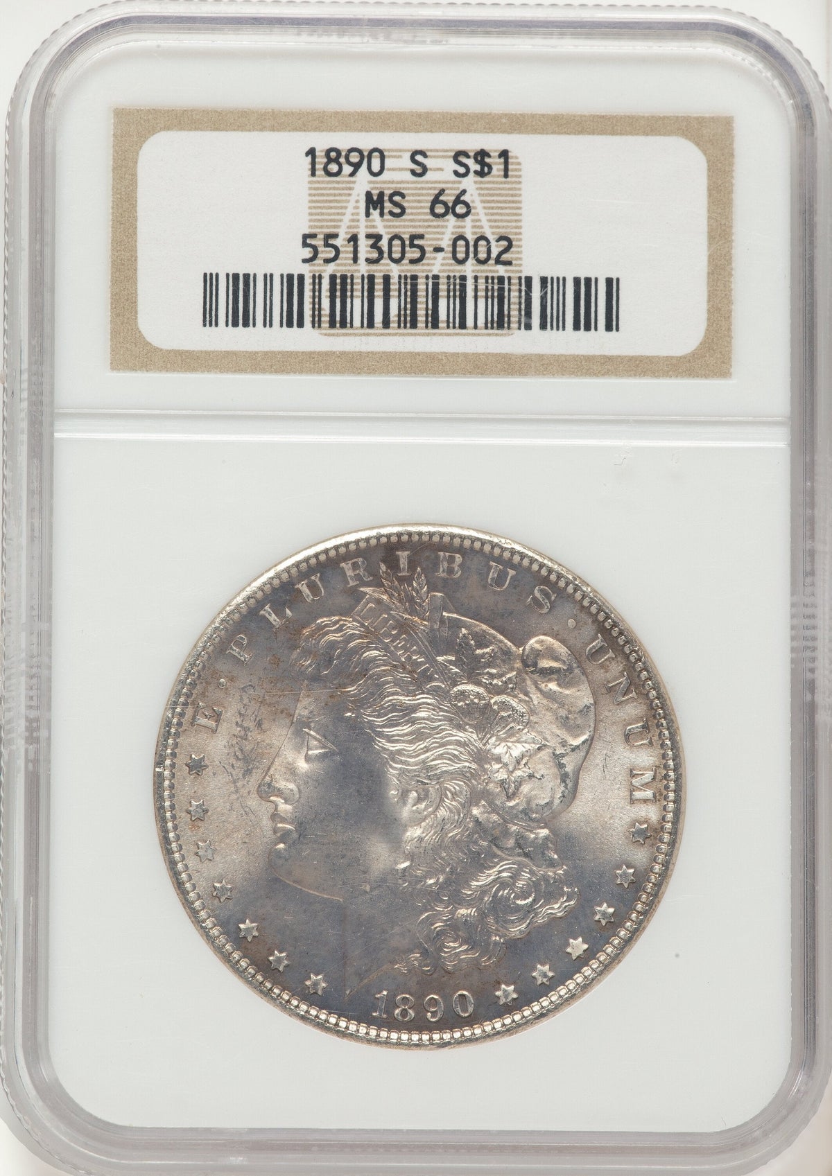 1890-S Morgan Dollar NGC MS66