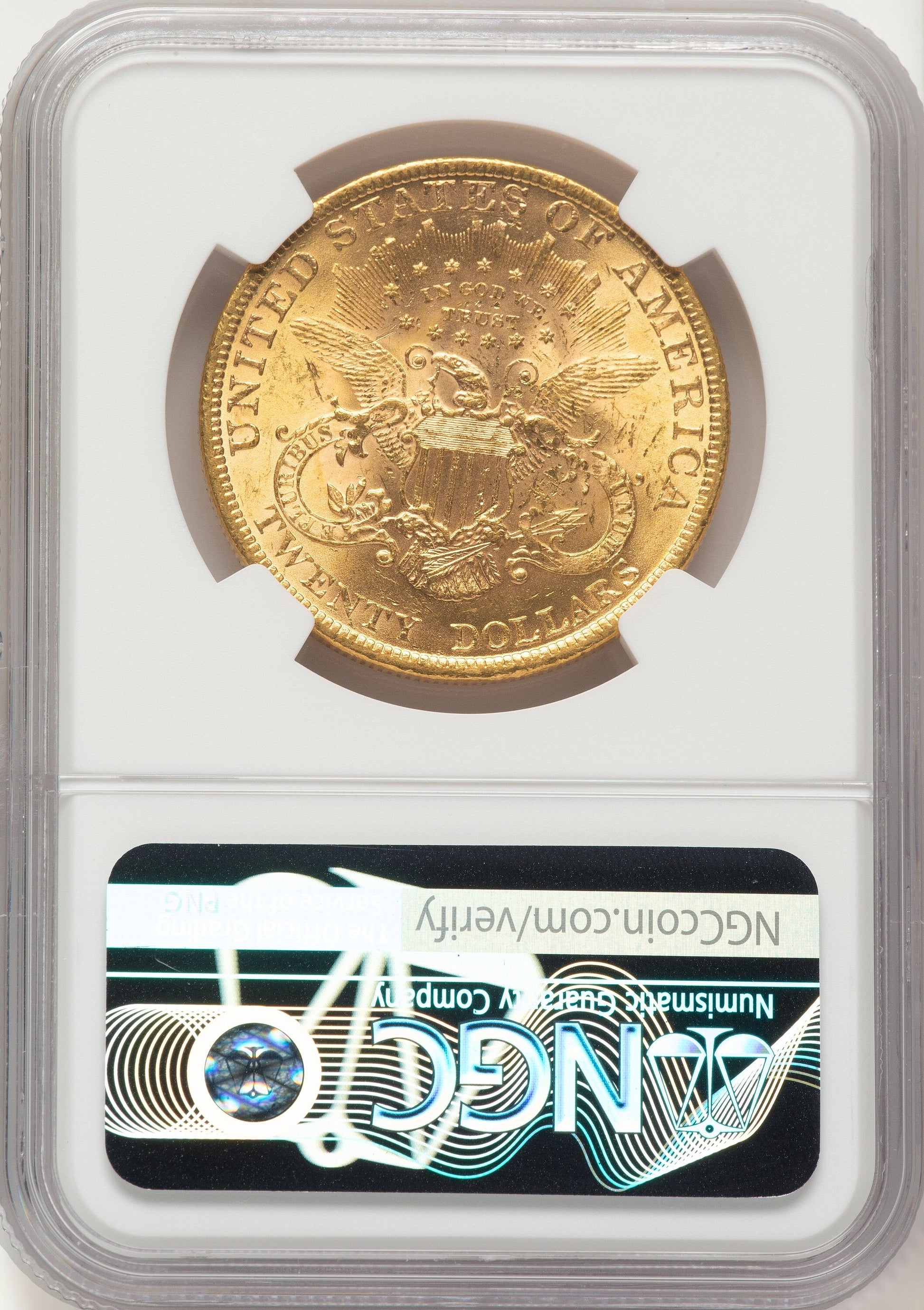 1897 $20 Liberty Double Eagle NGC MS62