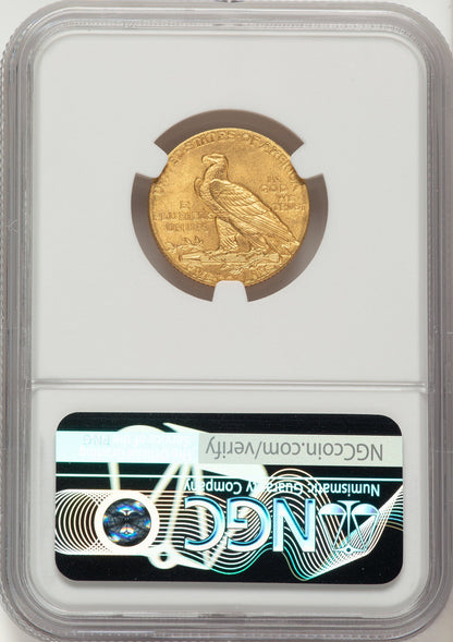 1908 $5 Indian Half Eagle NGC MS64