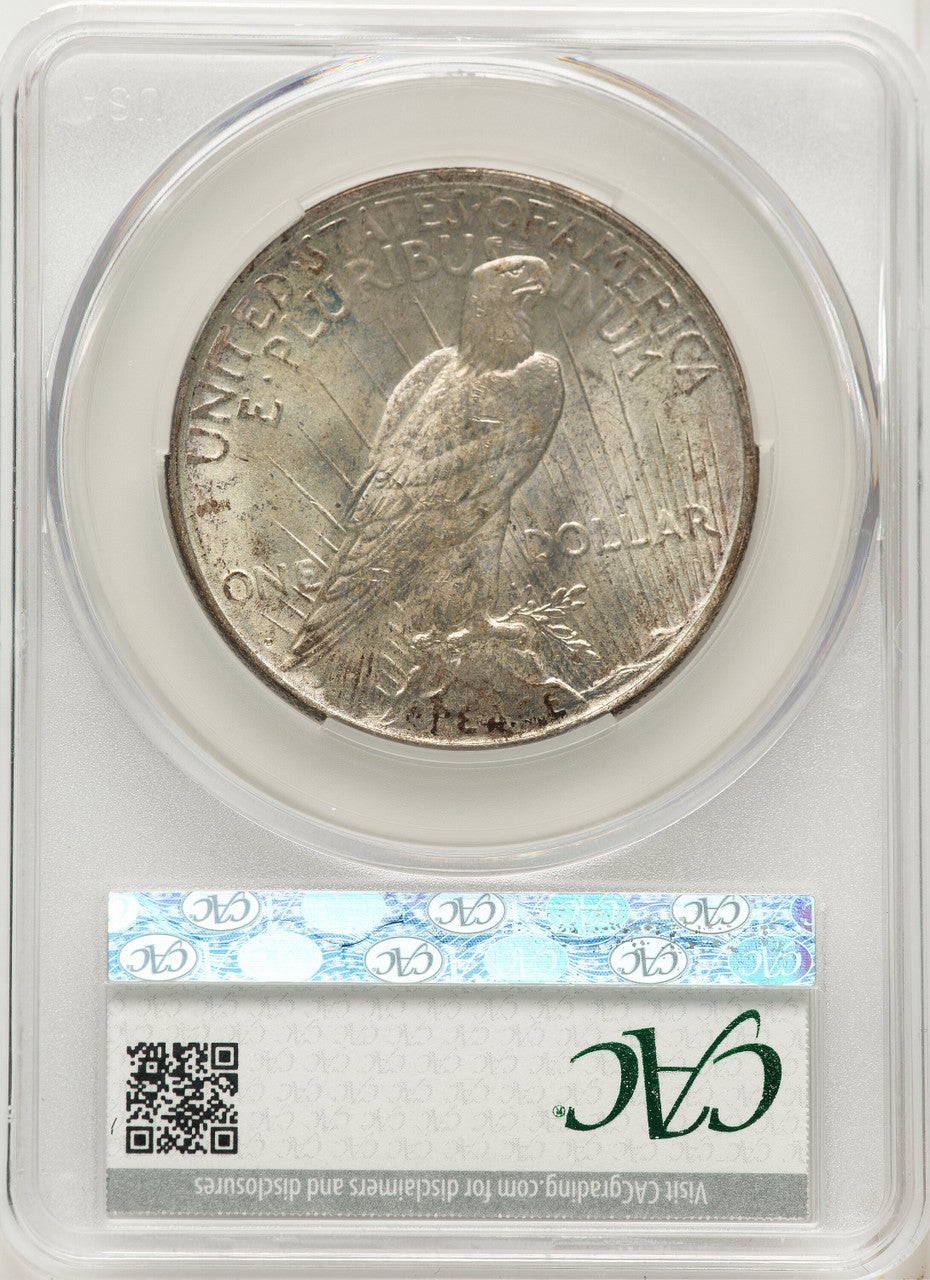 1927-D Peace Dollar CACG MS64