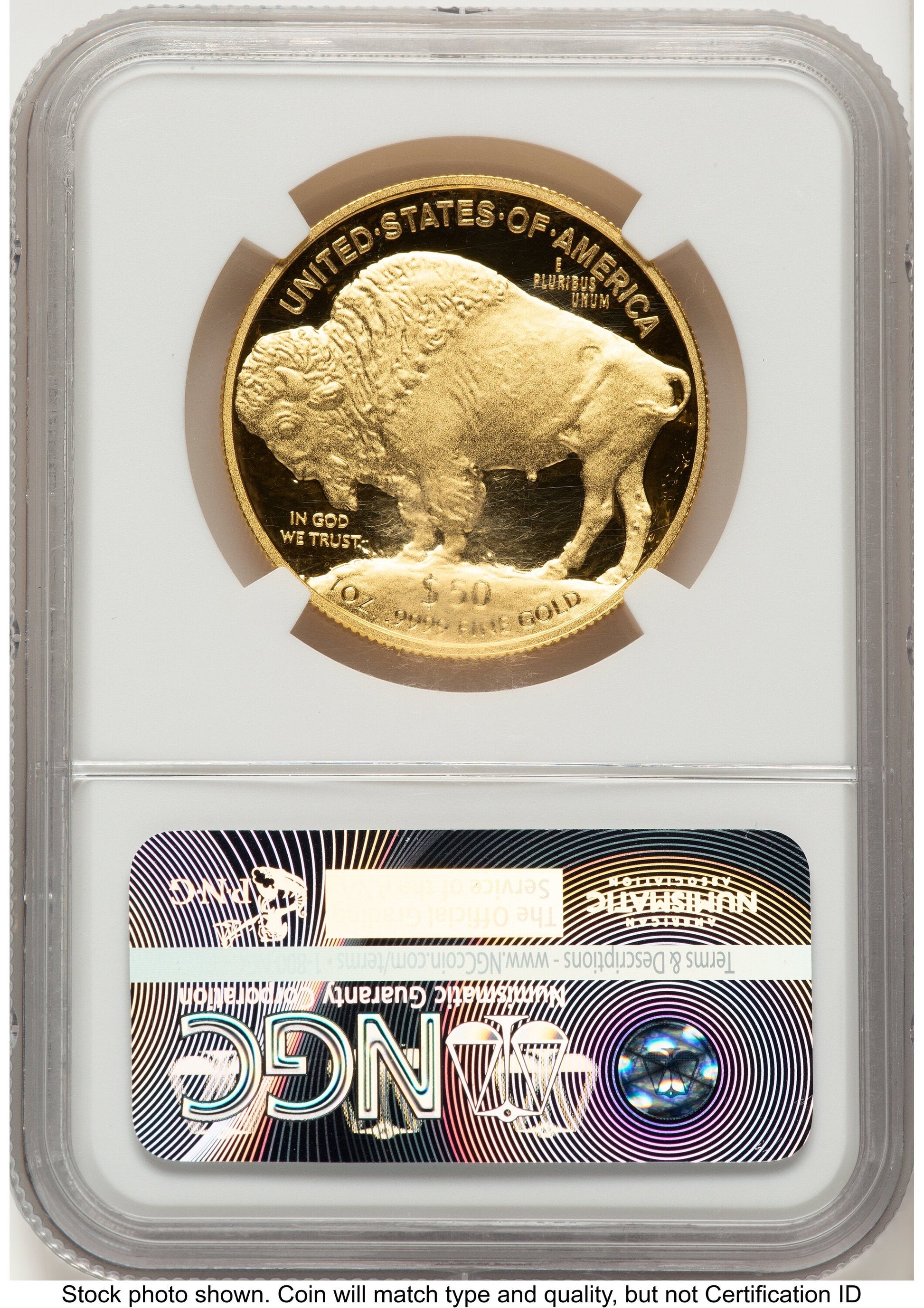 2015-W Proof Gold Buffalo 1 oz ER Bison Label NGC PF70
