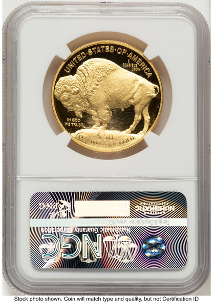 2015-W Proof Gold Buffalo 1 oz ER Bison Label NGC PF70