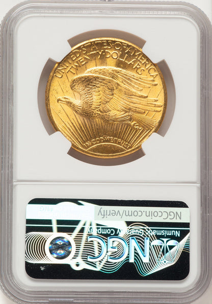 1925 $20 Saint-Gaudens Double Eagle NGC MS66+