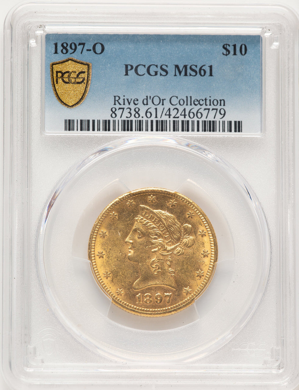 1897-O $10 Liberty Eagle PCGS MS61