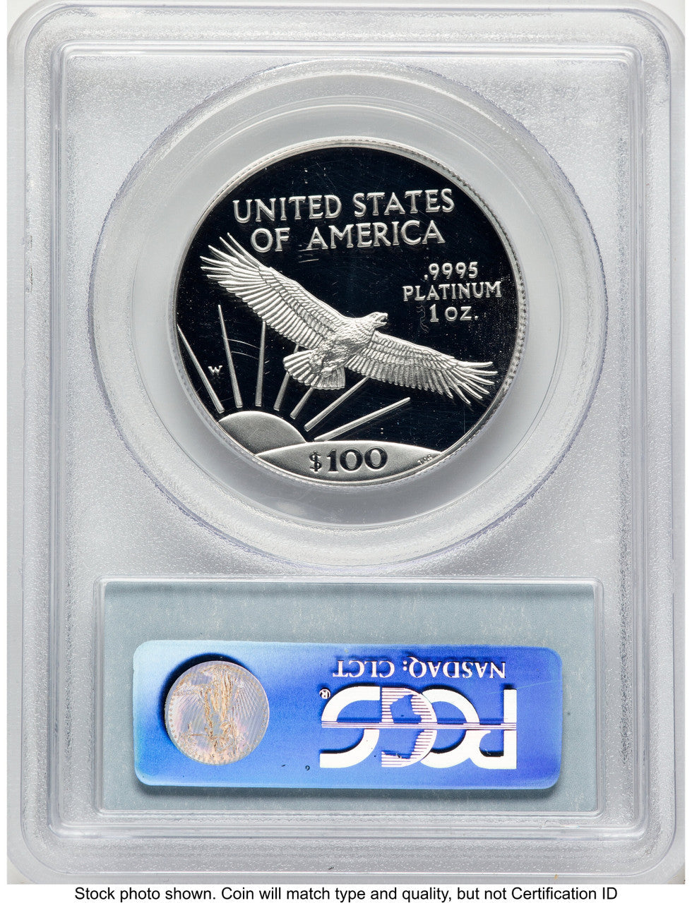 1997-W Proof Platinum Eagle 1 oz Blue Label PCGS PR70