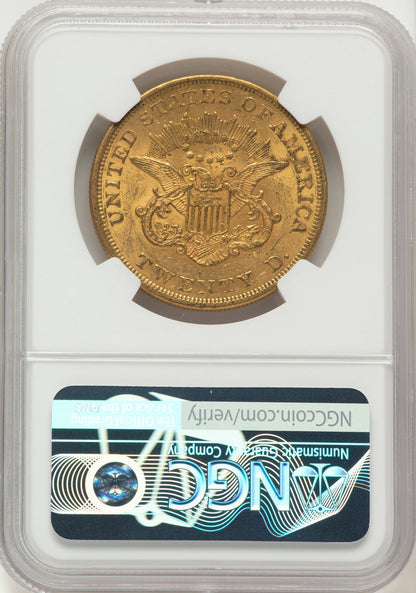 1861 $20 Liberty Double Eagle NGC AU55