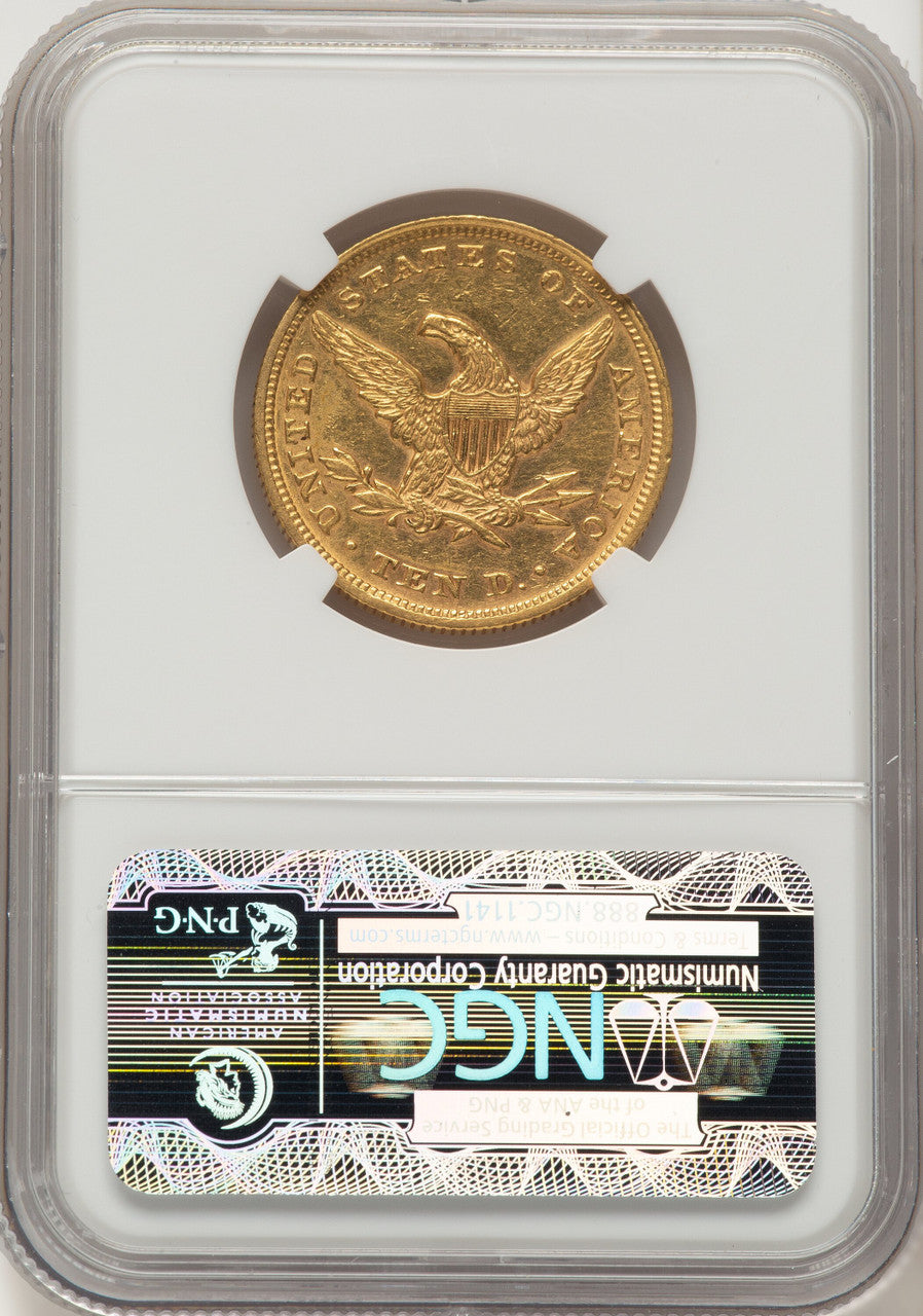 1853 $10 Liberty Eagle NGC AU55