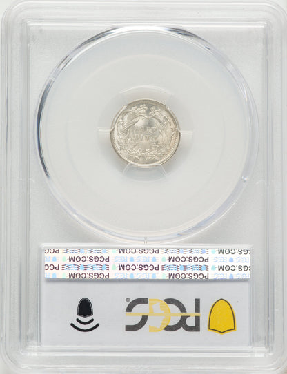 1861 H10C Seated Half Dime PCGS MS66+