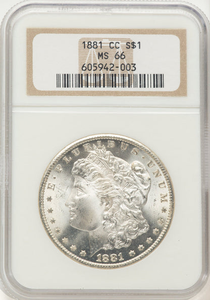 1881-CC Morgan Dollar NGC MS66