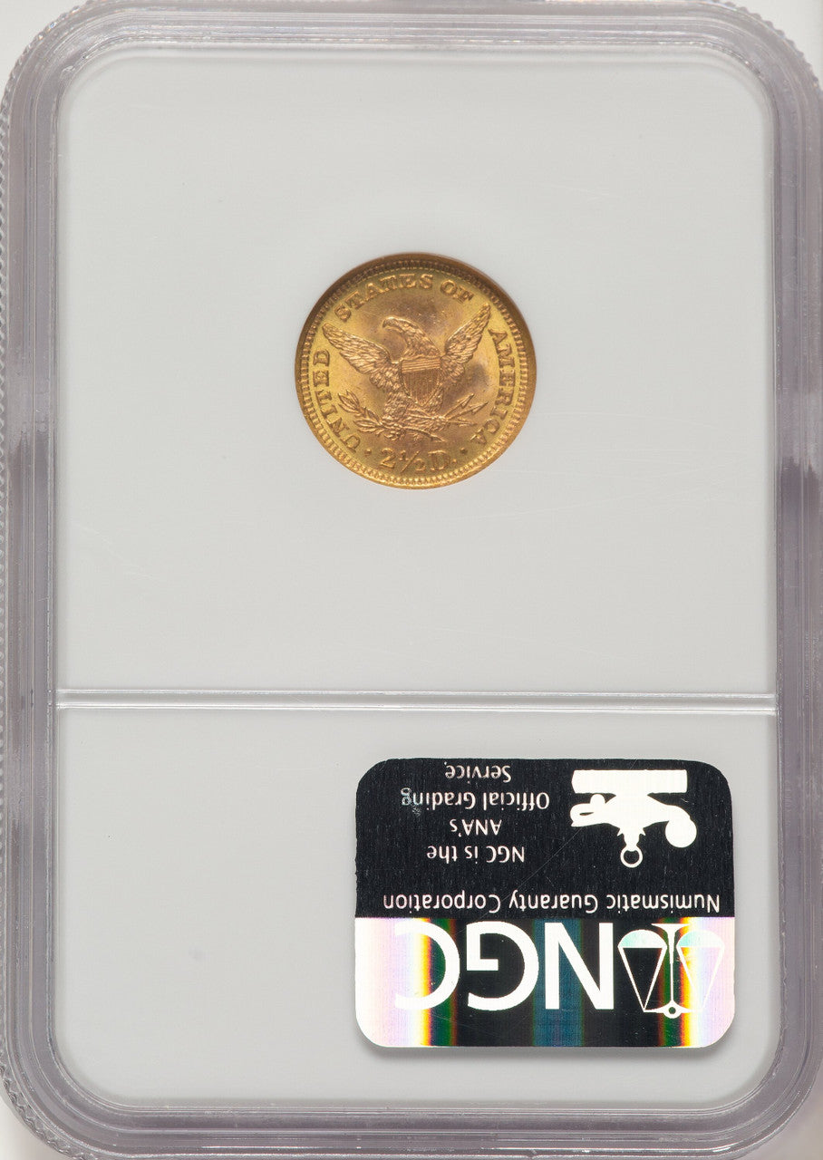 1893 $2.50 Liberty Quarter Eagle NGC MS66