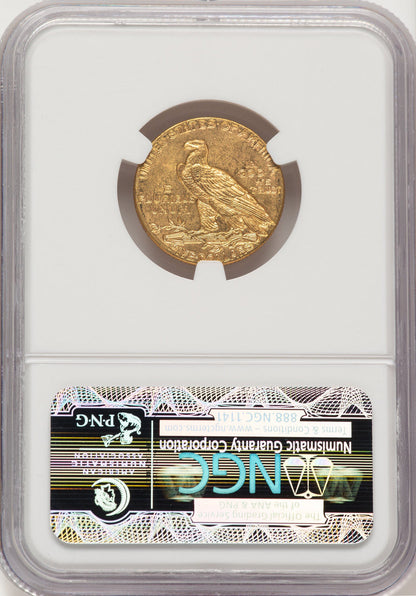 1910 $5 Indian Half Eagle NGC MS63