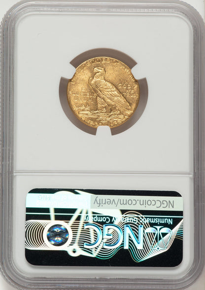 1913 $5 Indian Half Eagle NGC MS64