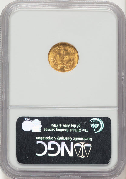 1862 G$1 Gold Dollar NGC MS64