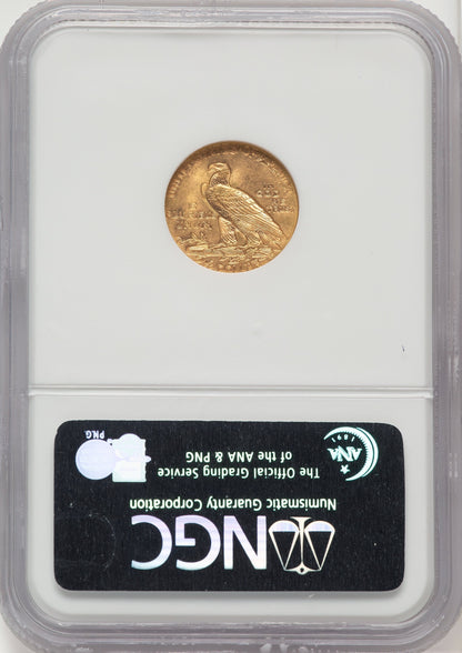 1915 $2.50 Indian Quarter Eagle NGC MS64