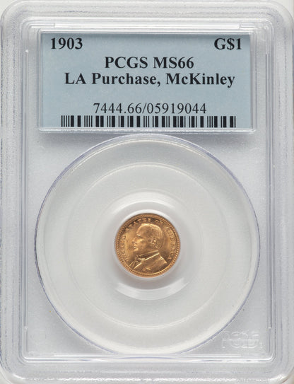 1903 G$1 MCKIN Commemorative Gold PCGS MS66