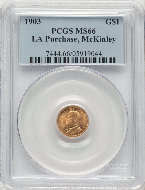 1903 G$1 MCKIN Commemorative Gold PCGS MS66