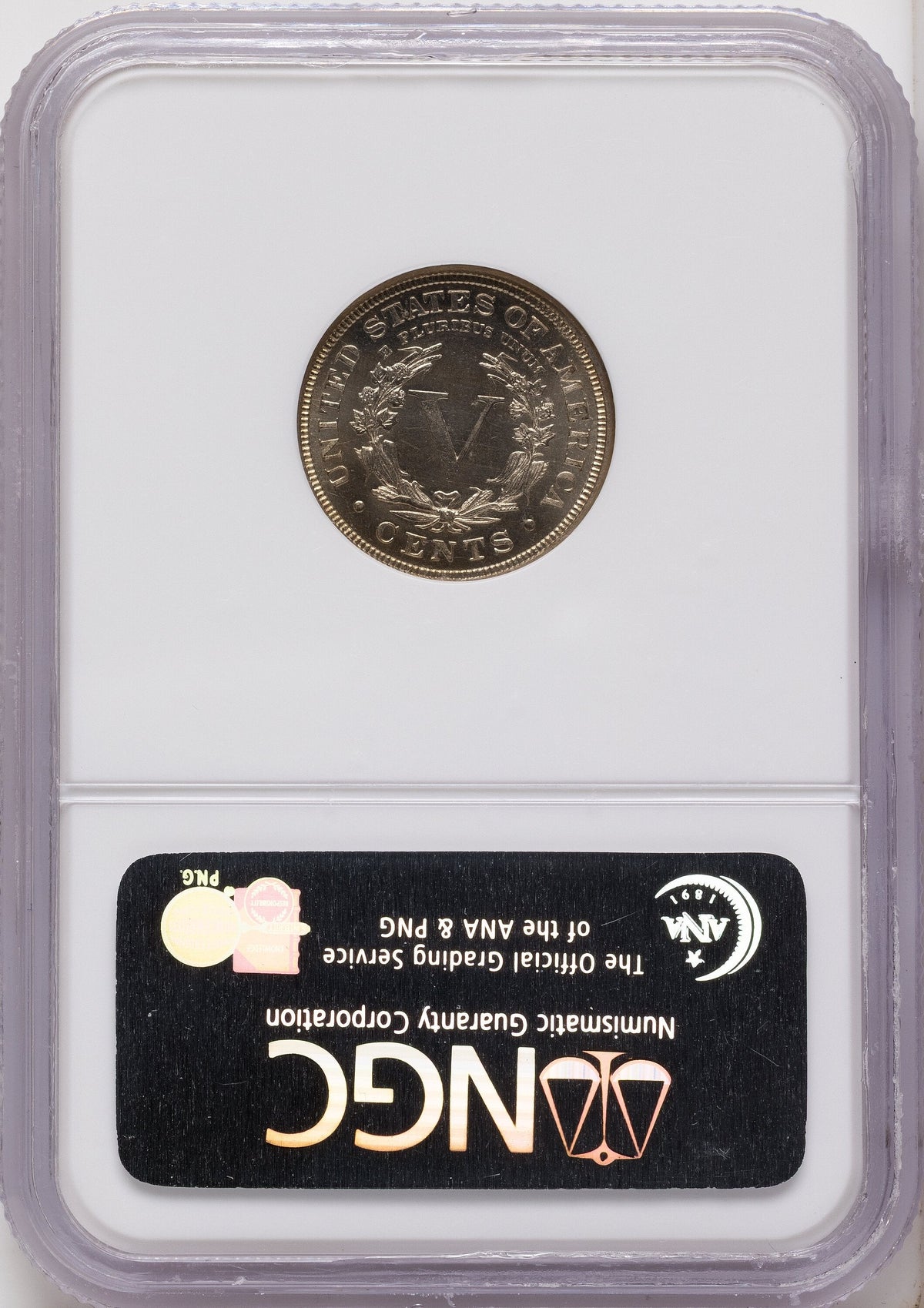 1884 5C Liberty Nickel NGC MS66