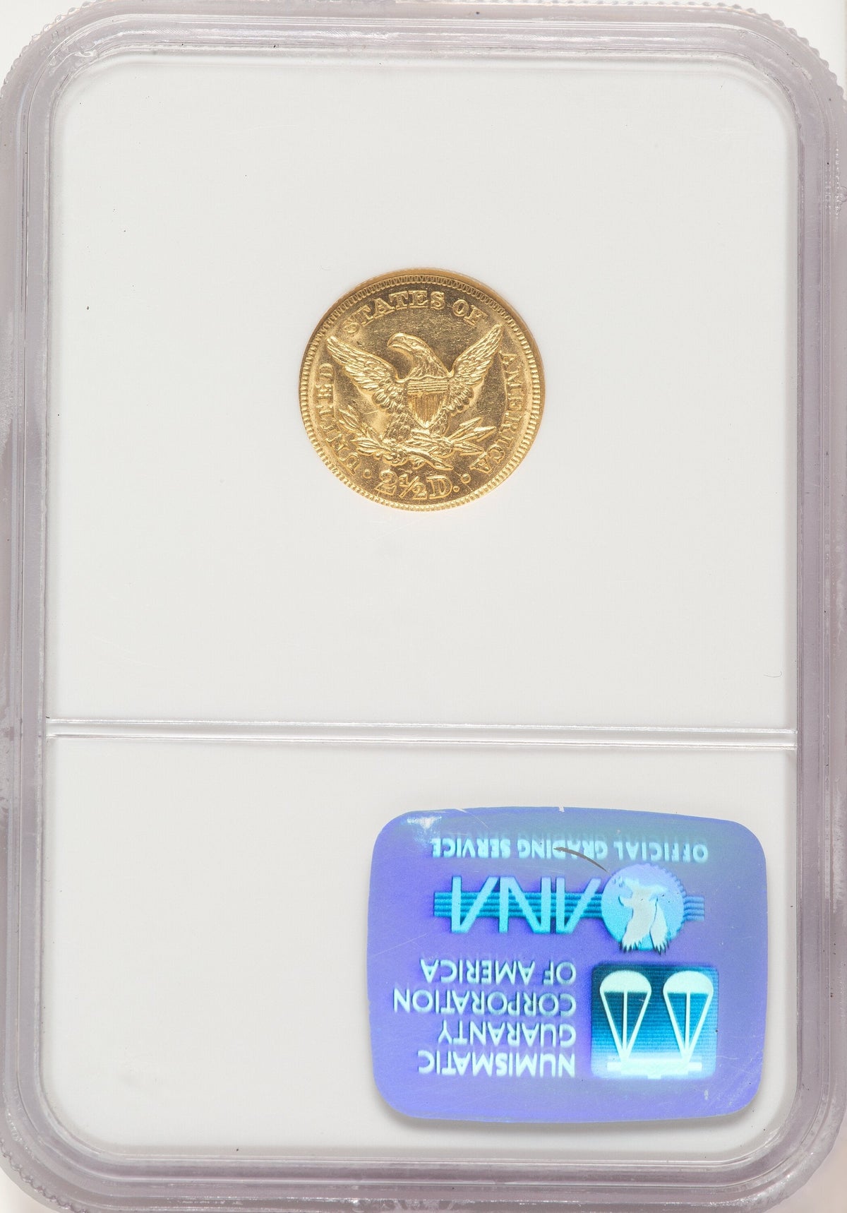 1845 $2.50 Liberty Quarter Eagle NGC MS61