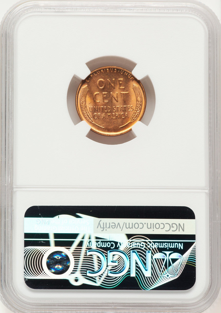 1953 1C RD Lincoln Cent NGC MS67