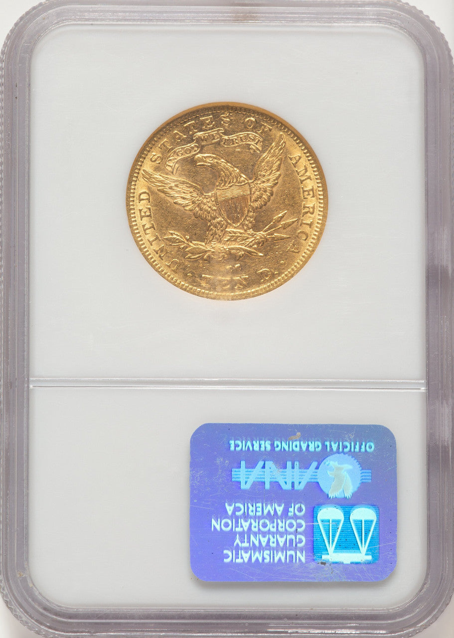 1882-CC $10 Liberty Eagle NGC AU55