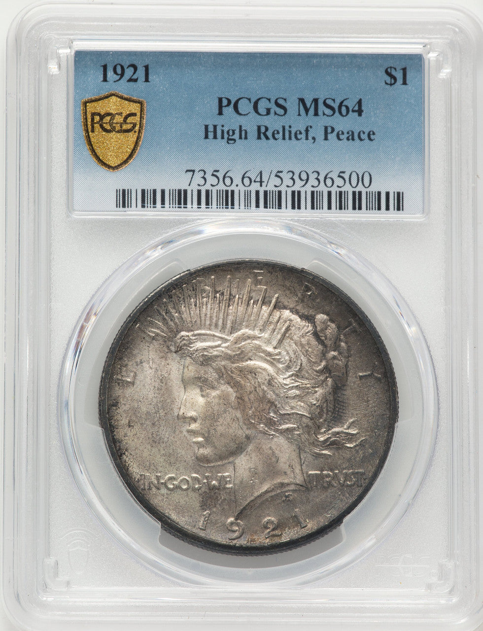 1921 Peace Peace Dollar PCGS MS64