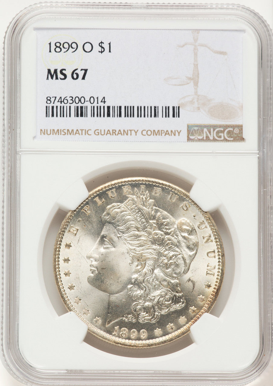 1899-O Morgan Dollar NGC MS67