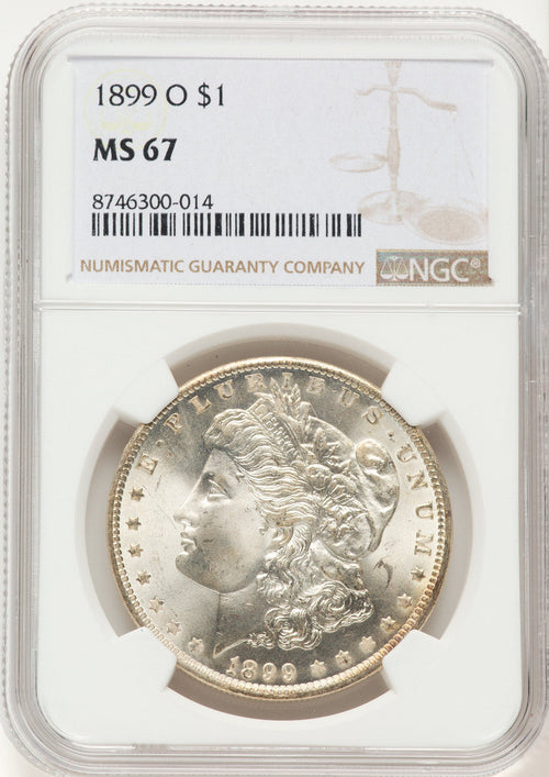 1899-O Morgan Dollar NGC MS67
