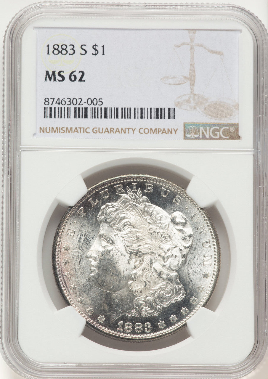 1883-S Morgan Dollar NGC MS62