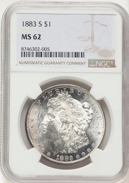 1883-S Morgan Dollar NGC MS62