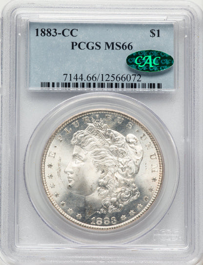 1883-CC CAC Morgan Dollar PCGS MS66