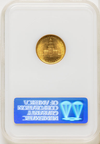 1926 $2.50 SESQUI Commemorative Gold NGC MS63