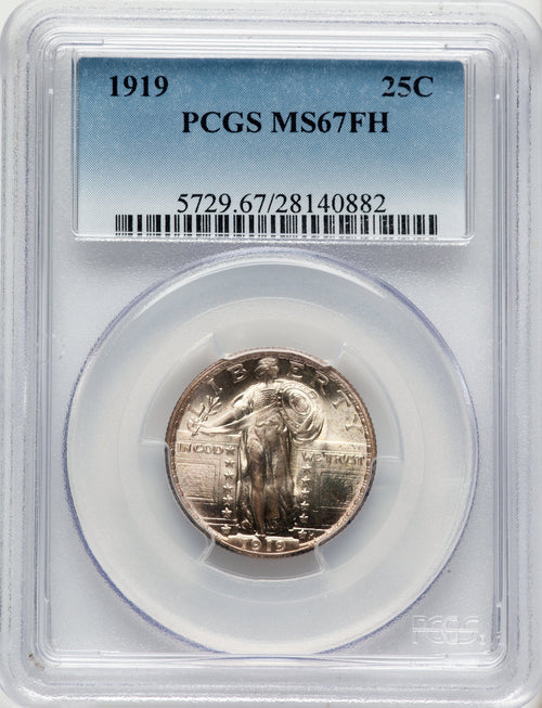 1919 25C FH Standing Liberty Quarter PCGS MS67