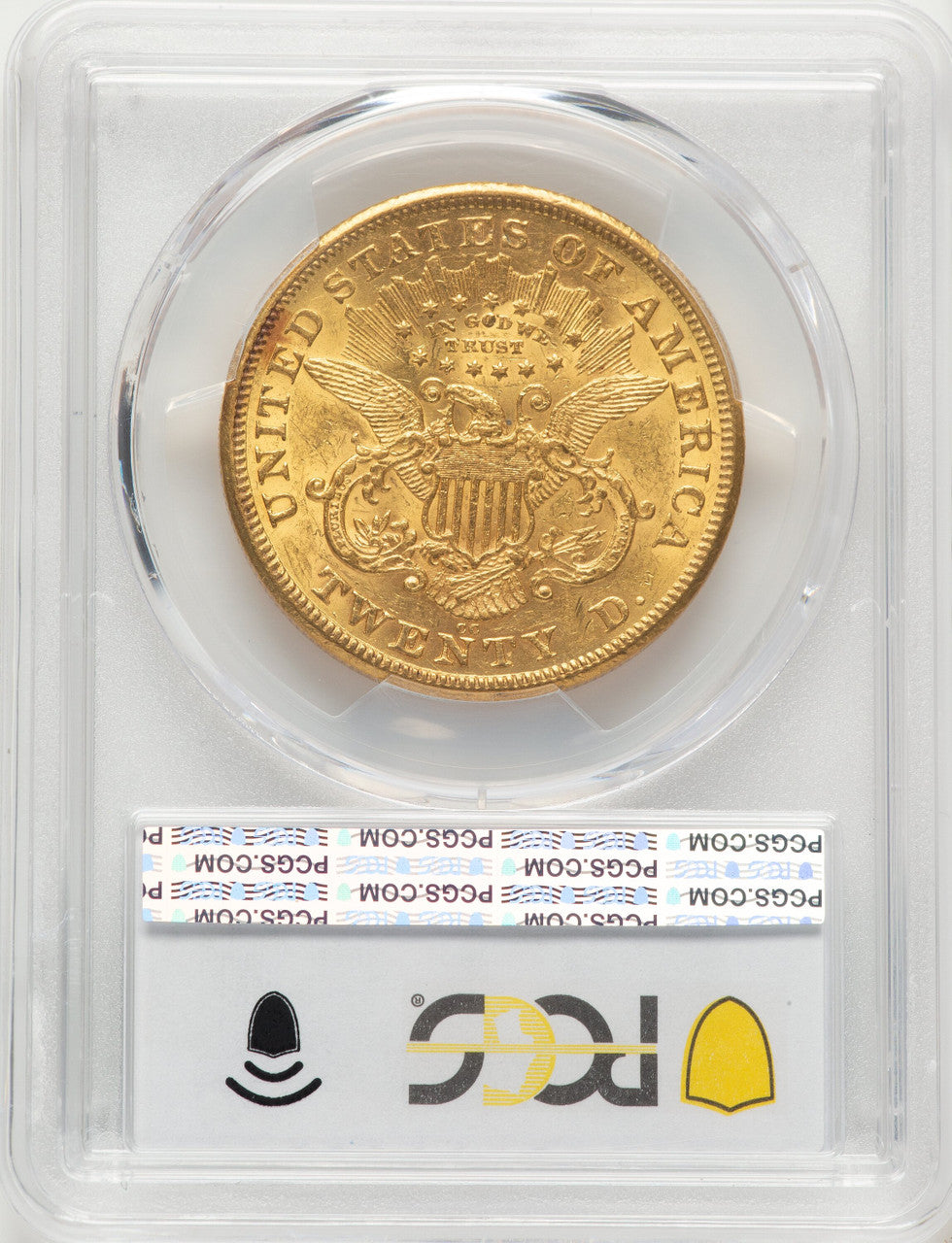 1875-CC $20 Liberty Double Eagle PCGS AU55