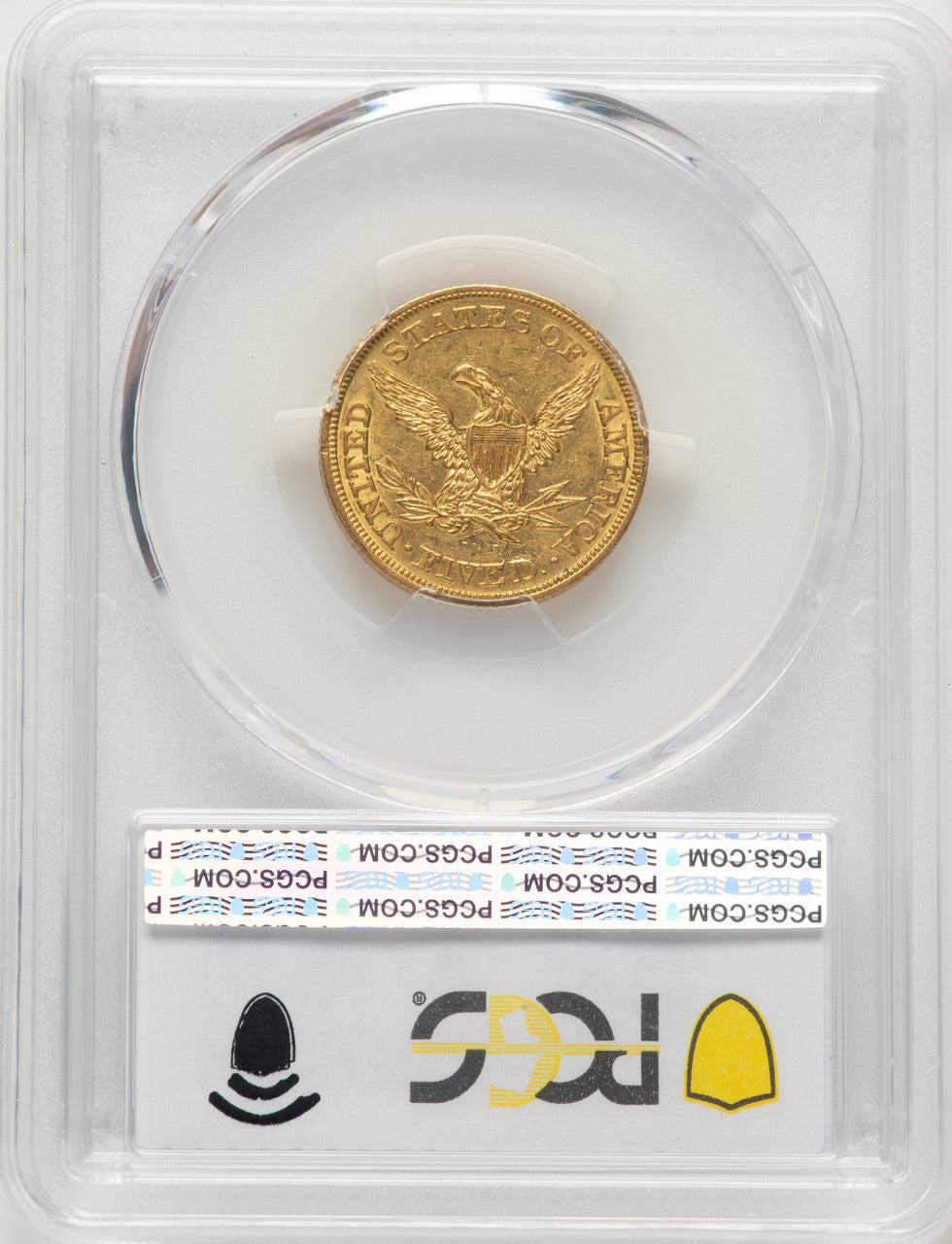 1847 $5 Liberty Half Eagle PCGS AU55