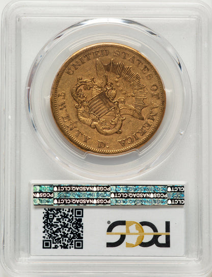 1865-S $20 Liberty Double Eagle PCGS XF40