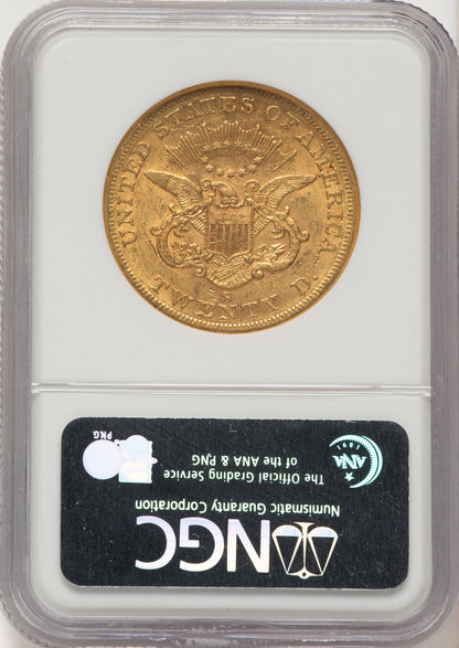 1859-S $20 Liberty Double Eagle NGC AU53