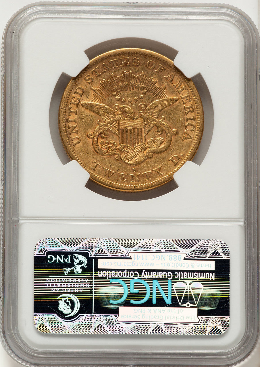 1864-S $20 Liberty Double Eagle NGC XF40
