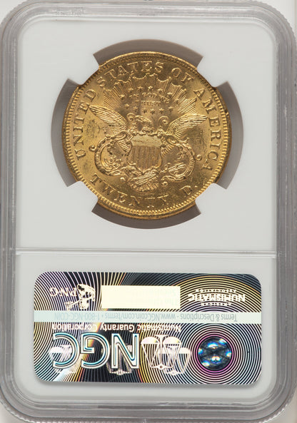 1873 $20 OPEN 3 CAC Liberty Double Eagle NGC MS61