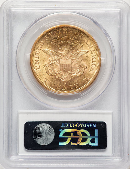 1856-S $20 Liberty Double Eagle PCGS AU55