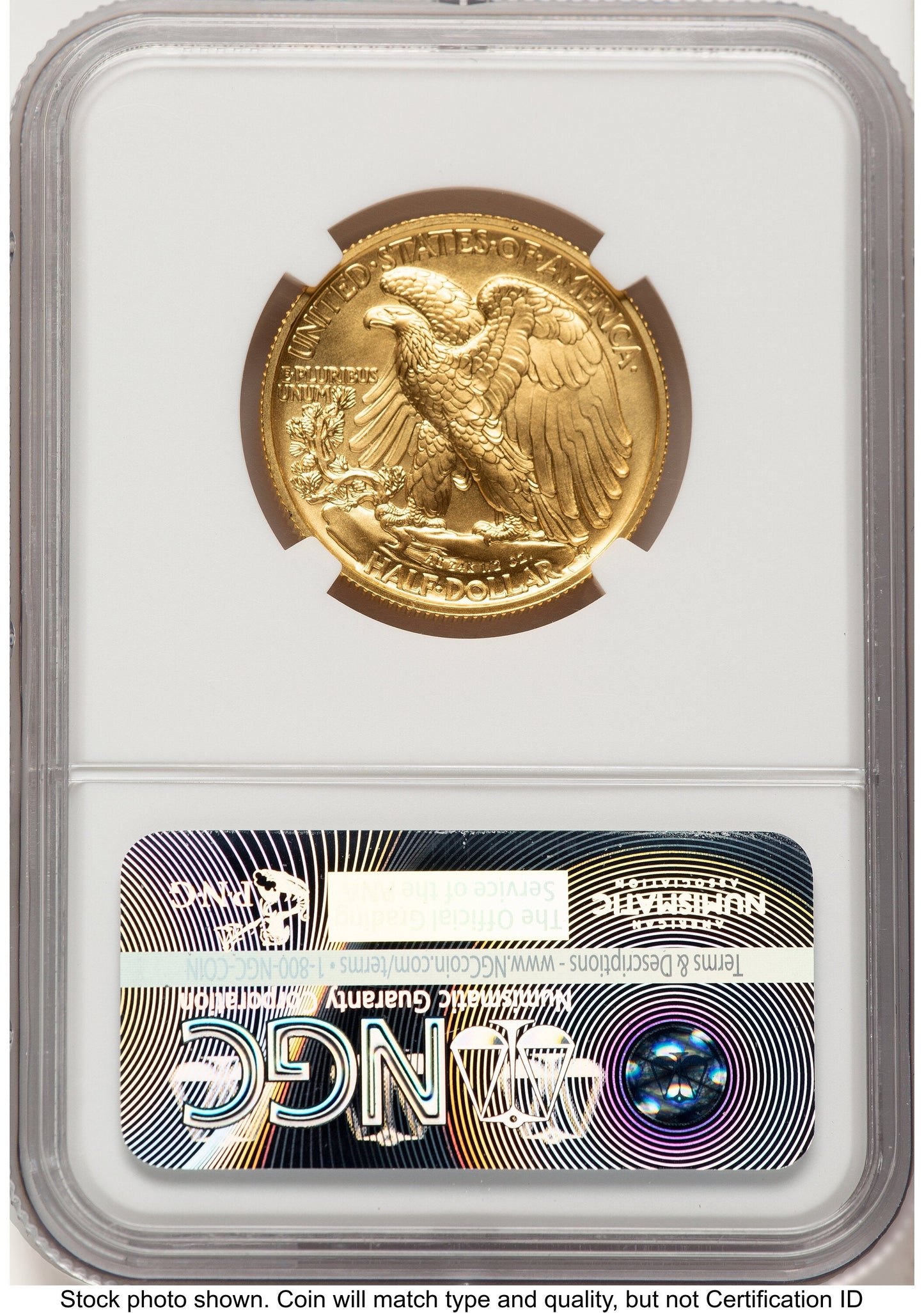 2016-W 50C Walking Liberty 100th Anniversary Gold Centennial 100th Anniversary NGC MS70