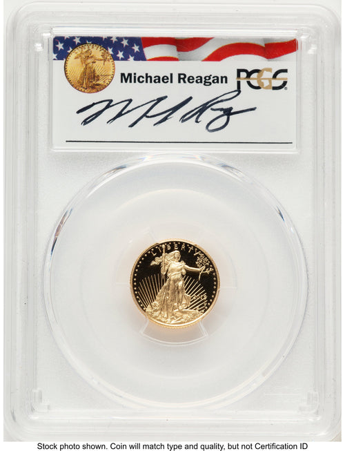 2015-W Proof Gold Eagle 1/10 oz Reagan Legacy Series Michael Reagan PCGS PR70