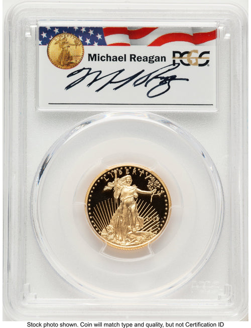 2015-W Proof Gold Eagle 1/4 oz Reagan Legacy Series Michael Reagan PCGS PR70