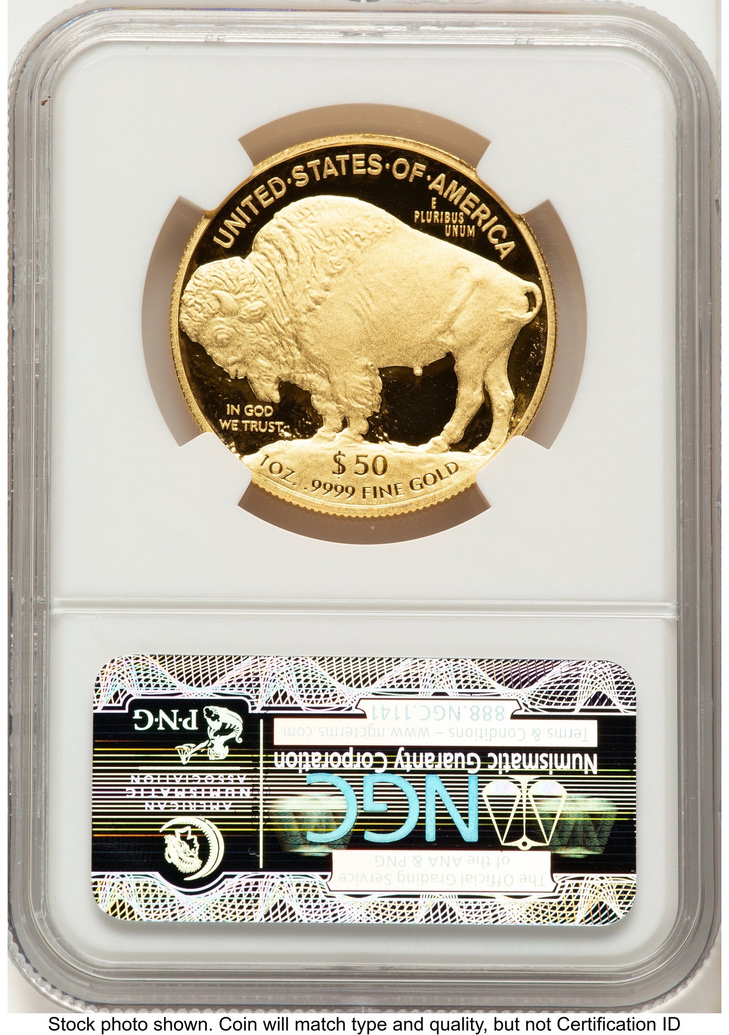2010-W Proof Gold Buffalo 1 oz ER Blue NGC PF70