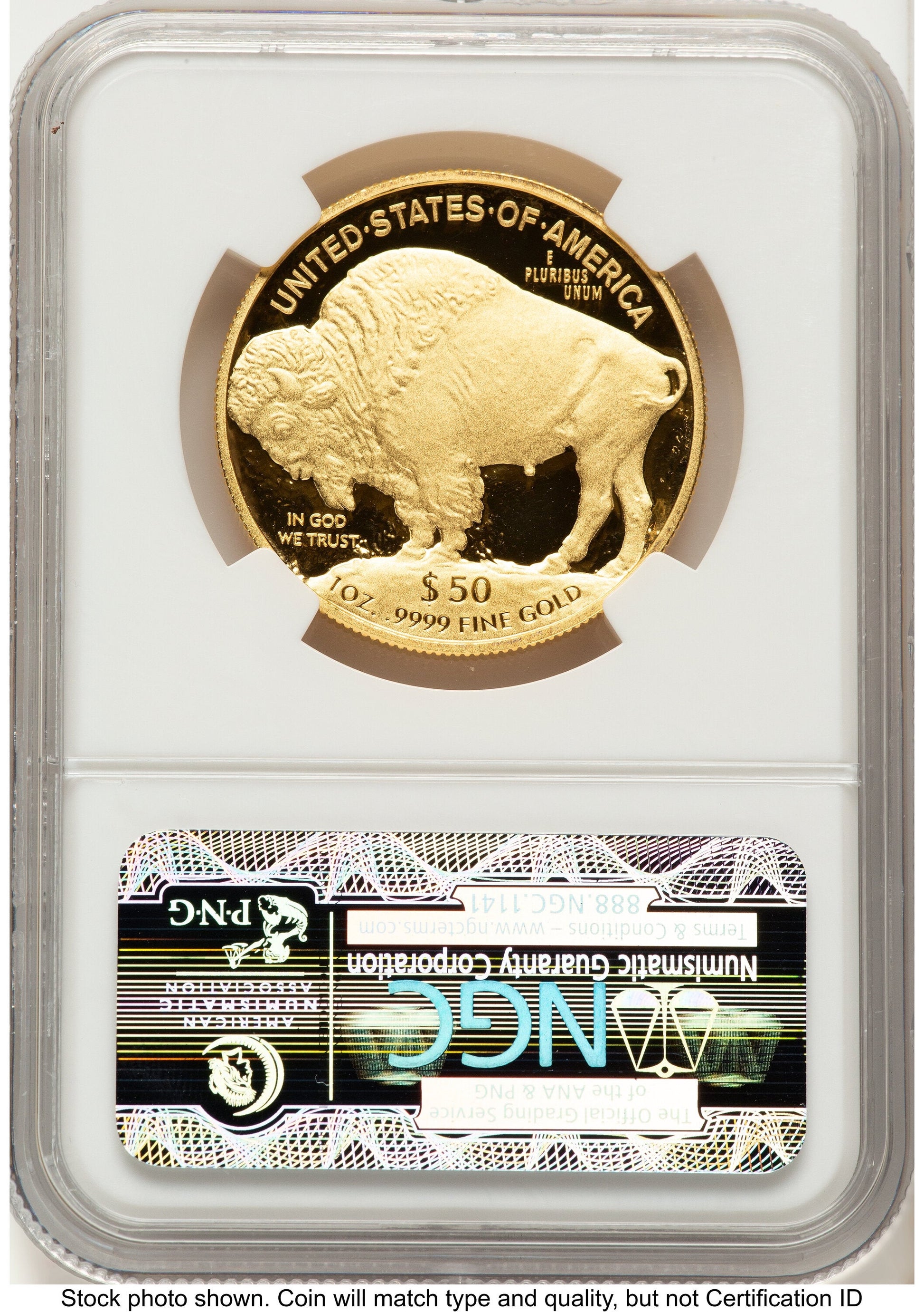 2010-W Proof Gold Buffalo 1 oz ER Blue NGC PF70