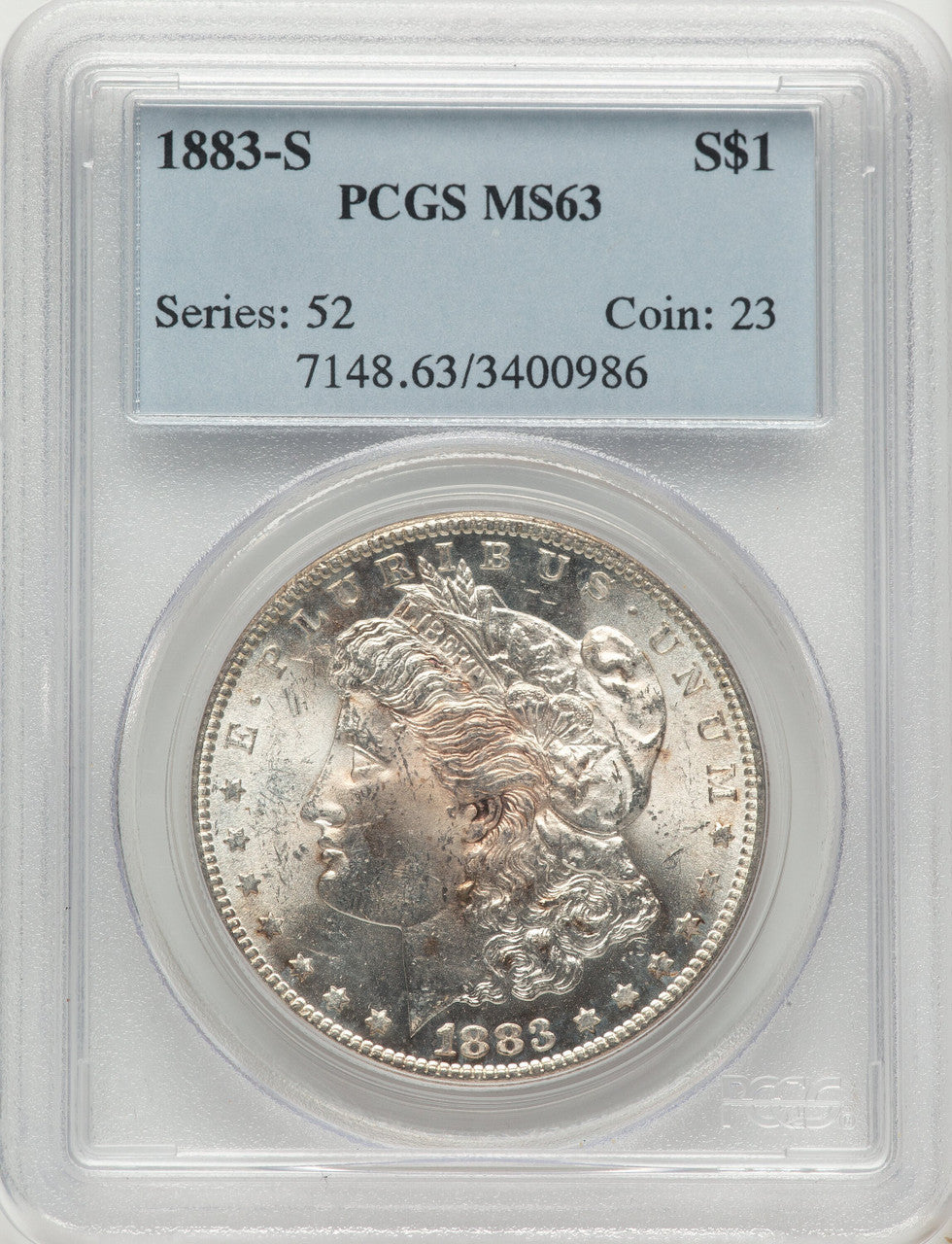 1883-S Morgan Dollar PCGS MS63