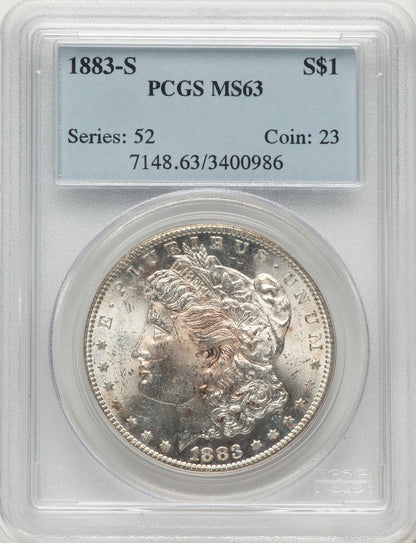1883-S Morgan Dollar PCGS MS63